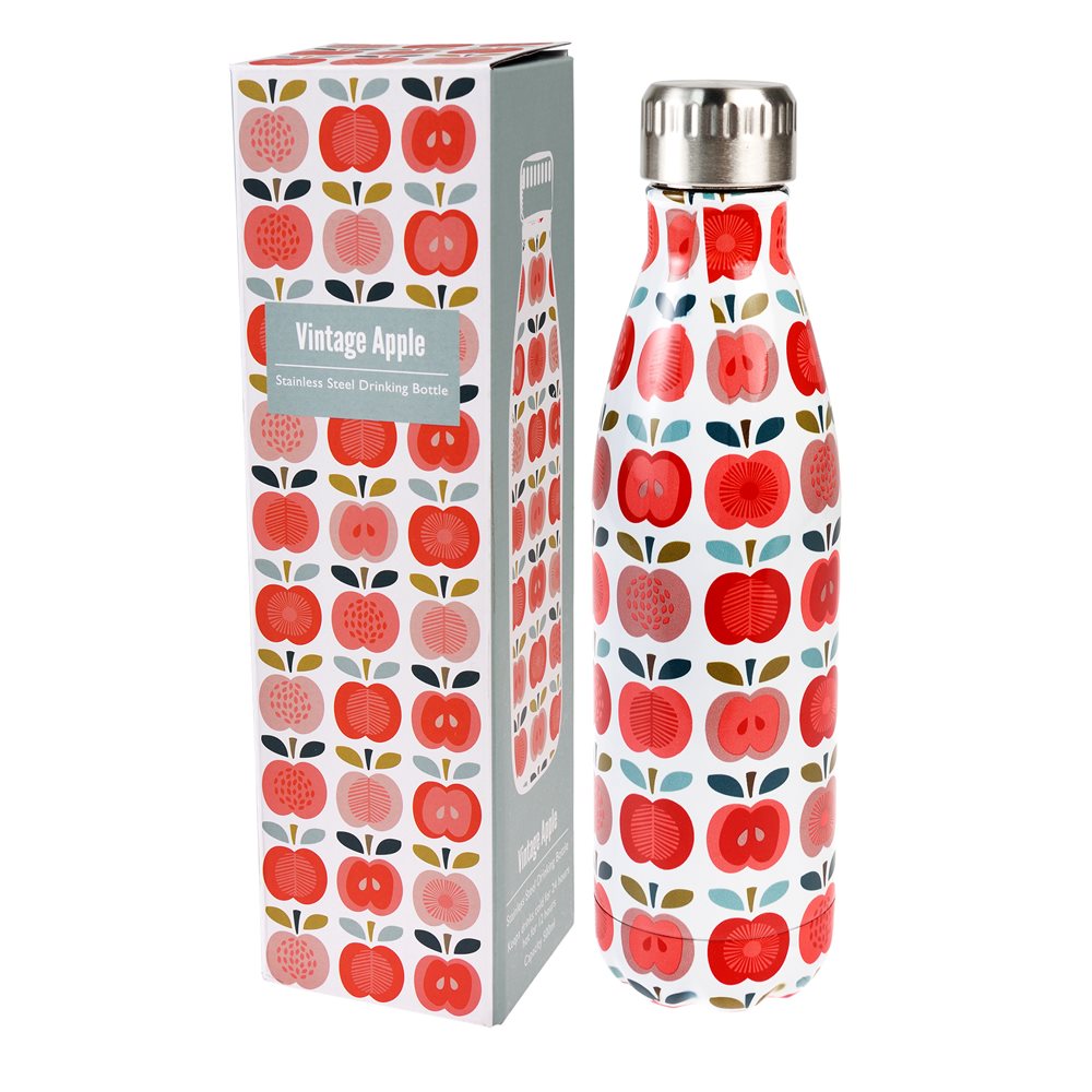 Rex London Wasserflasche aus Edelstahl 500ml, verschiedene Designs verfügbar