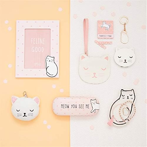 Sass & Belle - Geldbörse mit Katzengesicht - rosa, cremefarben