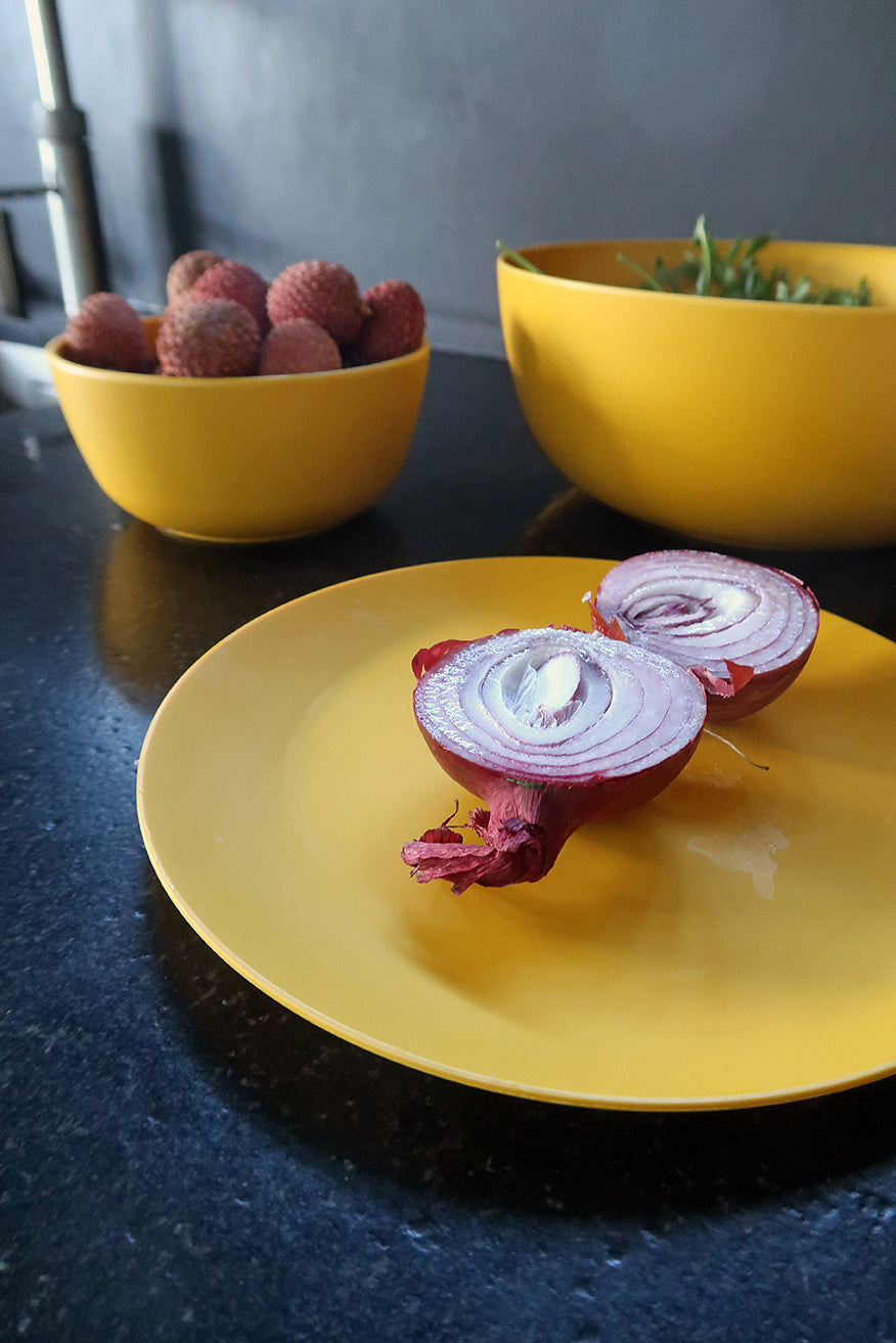 Zuperzozial Flavour-It 4 Teller im Set, groß - 25,5cm, verschiedene Farben verfügbar