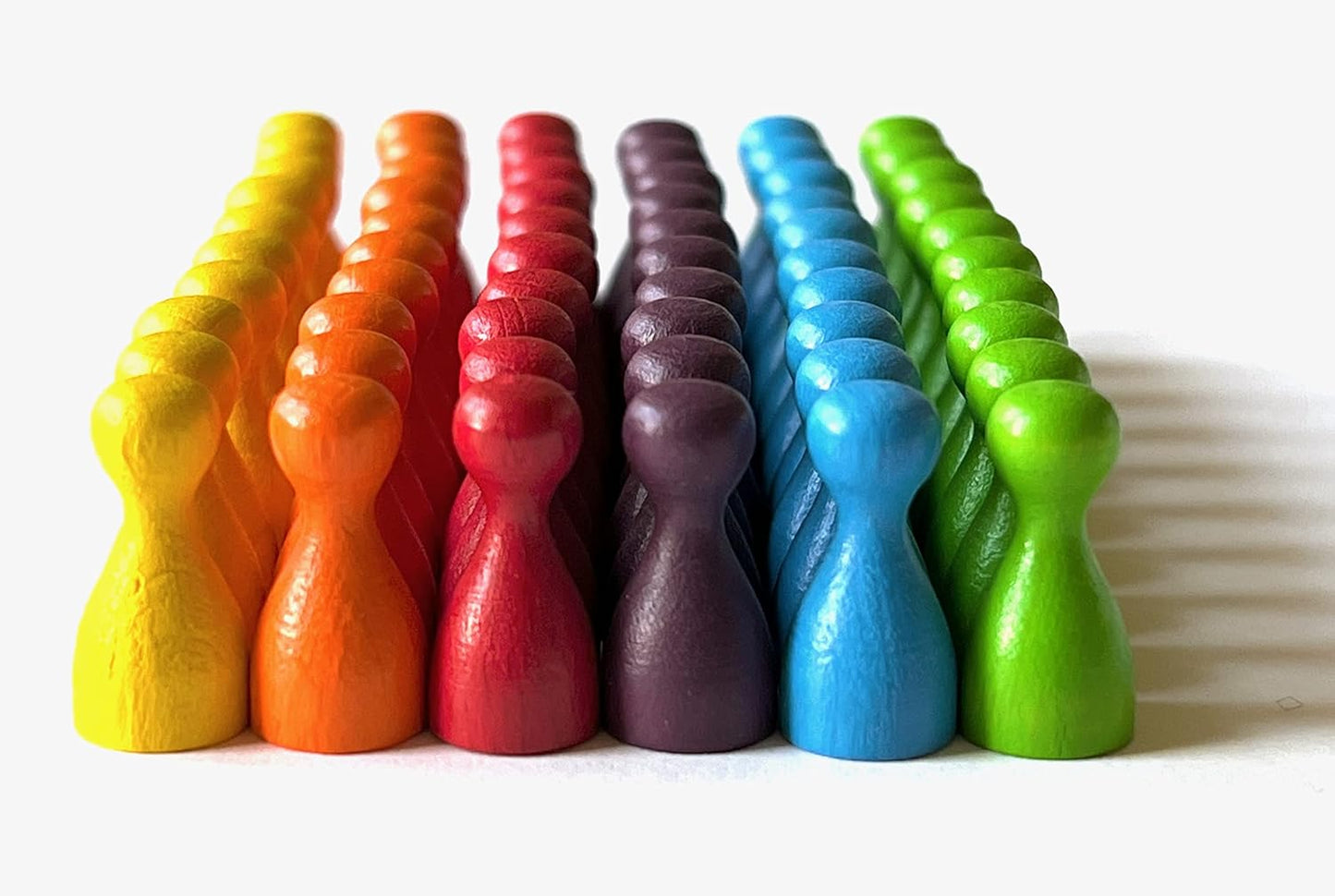 Spieltz Spielfiguren: Mini Halmakegel aus Holz für Brettspiele, 10/20 mm