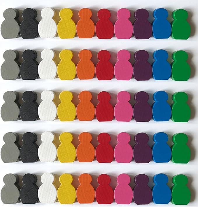 Spieltz Große beklebbare Spielfiguren aus Holz 21x34x8 mm, farblich gemischt, verschiedene Sets verfügbar