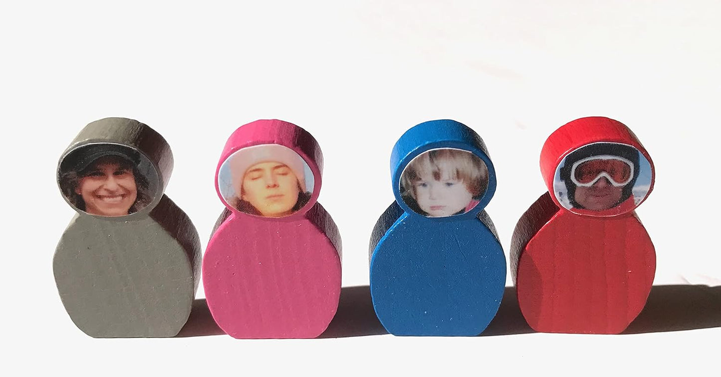 Spieltz Große beklebbare Spielfiguren aus Holz 21x34x8 mm, farblich gemischt, verschiedene Sets verfügbar