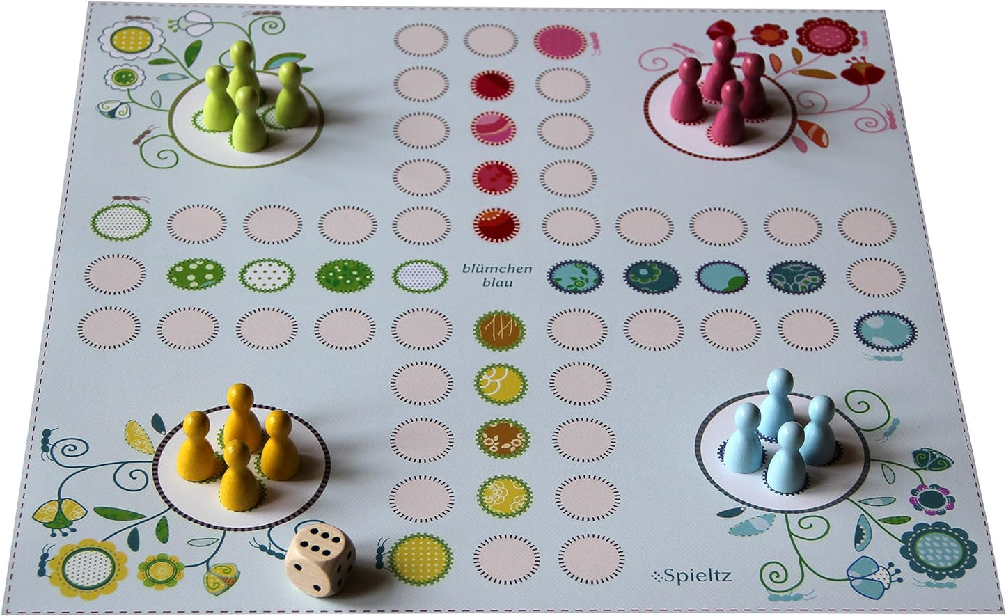 Spieltz Blümchenblau, das Blumen-Ludo