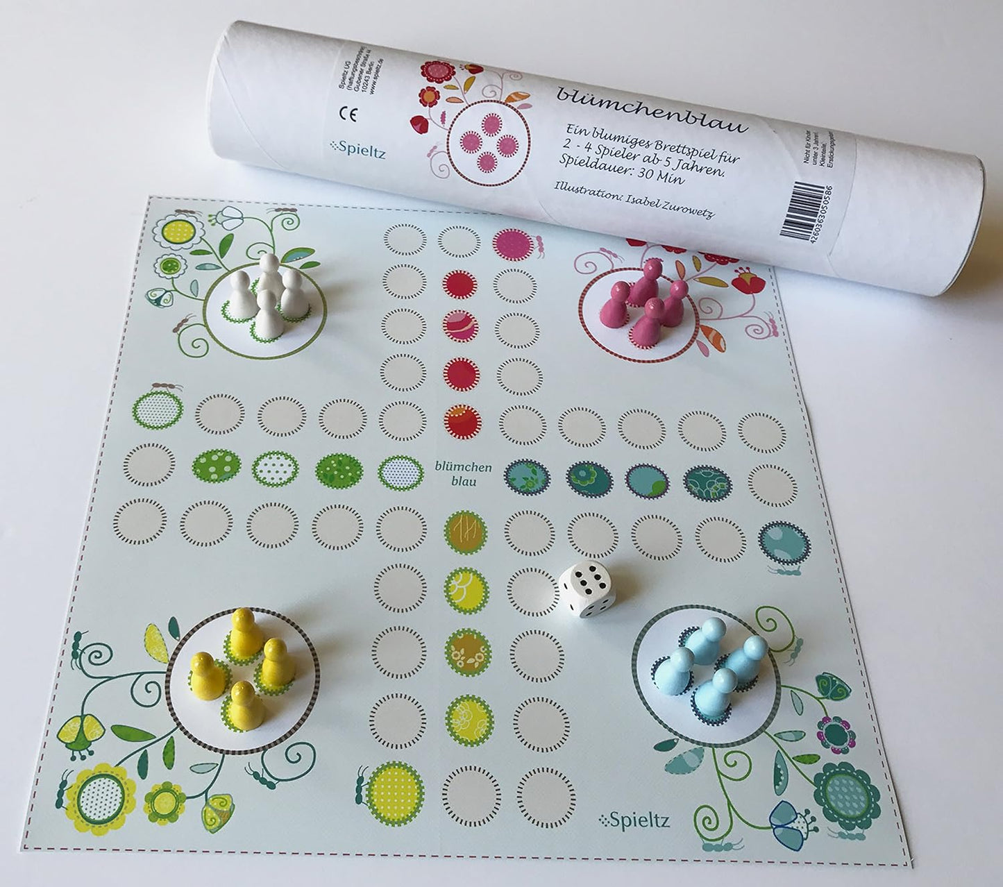 Spieltz Blümchenblau, das Blumen-Ludo