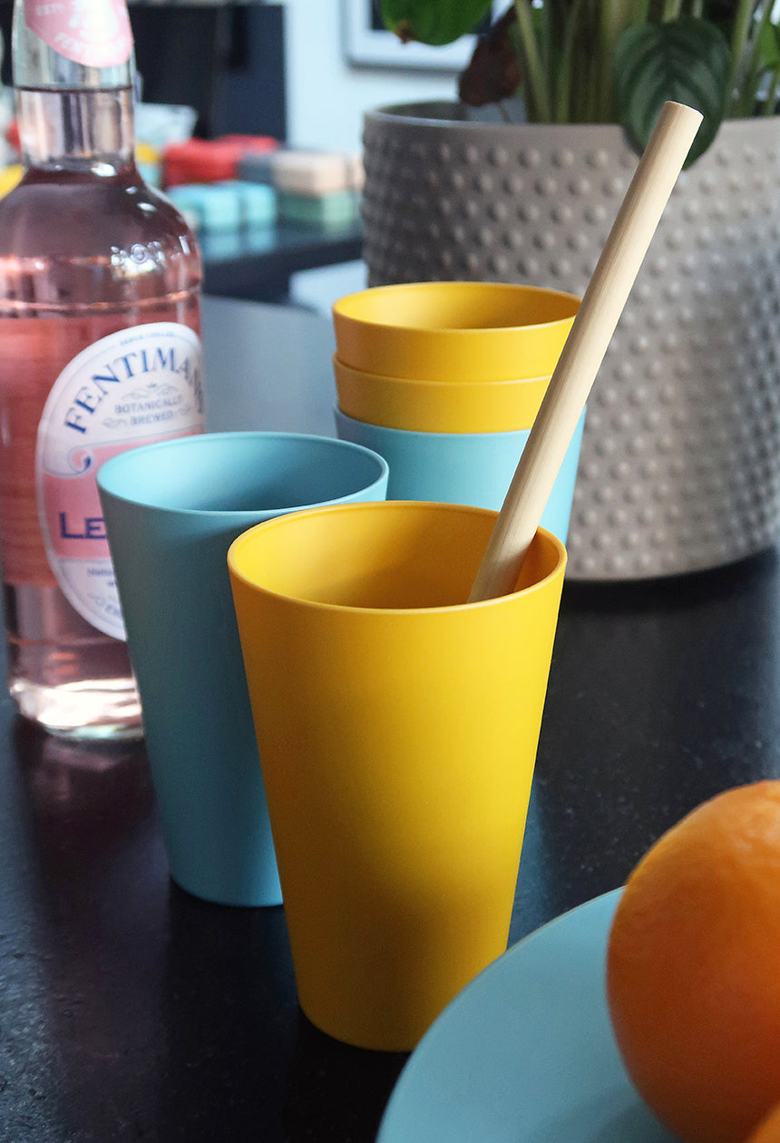 Zuperzozial Reload-Cup Set: 4 x Becher zu 400ml, verschiedene Farben verfügbar