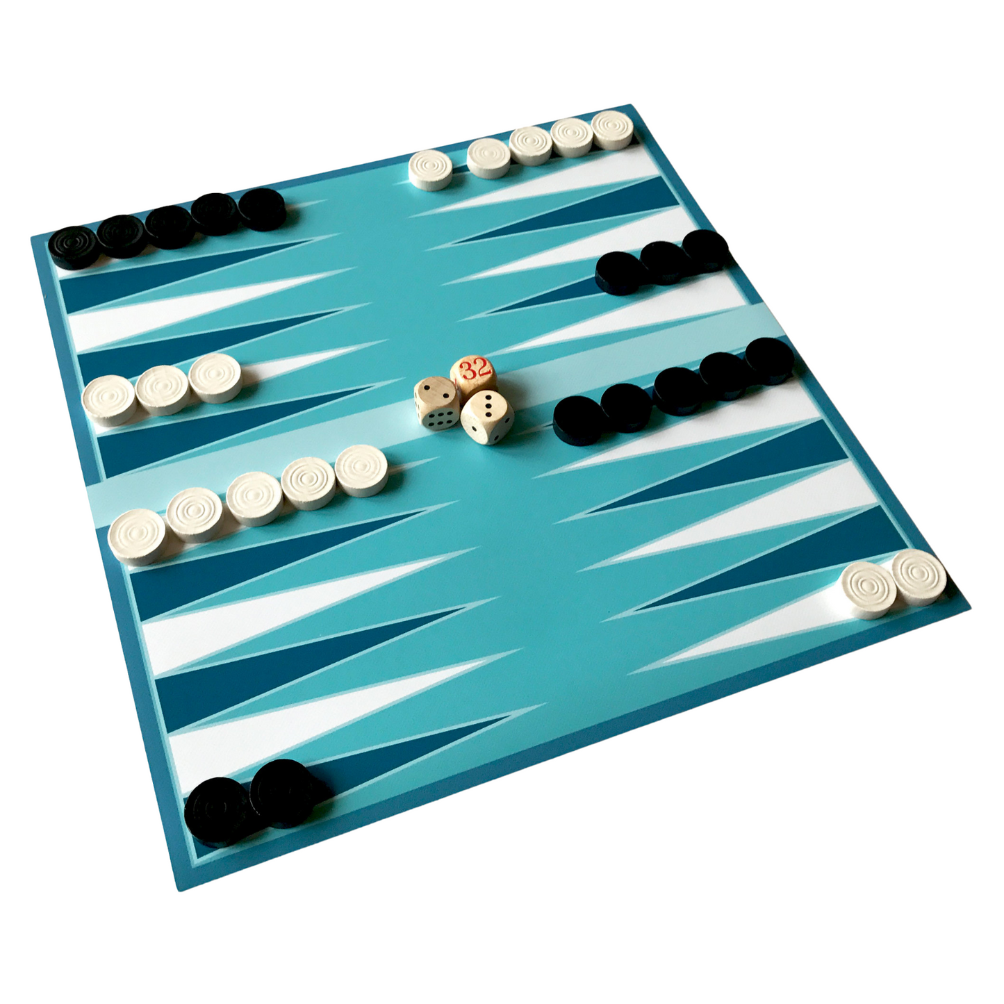 Spieltz Backgammon Großformat-Spiel auf LKW-Plane