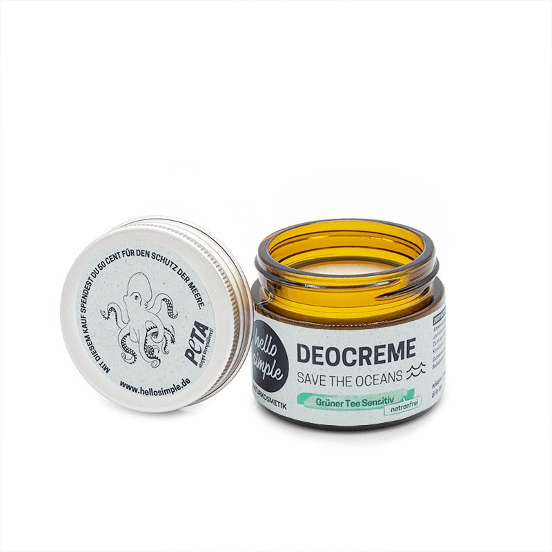 Hello Simple- Deocreme Save the Oceans Grüner Tee Sensitiv