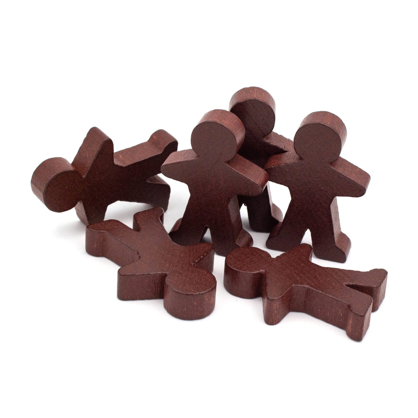 Spieltz Spielfiguren 5 cm hoch (35x50x10 mm), flach, aus Holz, viele Farben verfügbar