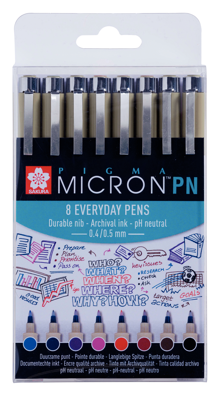 Sakura- Pigma Micron PN-Set (8 Farben)