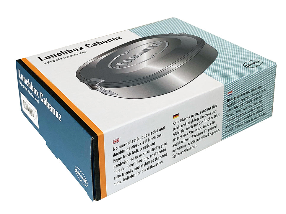 Cabanaz Lunchbox Edelstahl (Stainless Steel), 19x14x5,8 cm