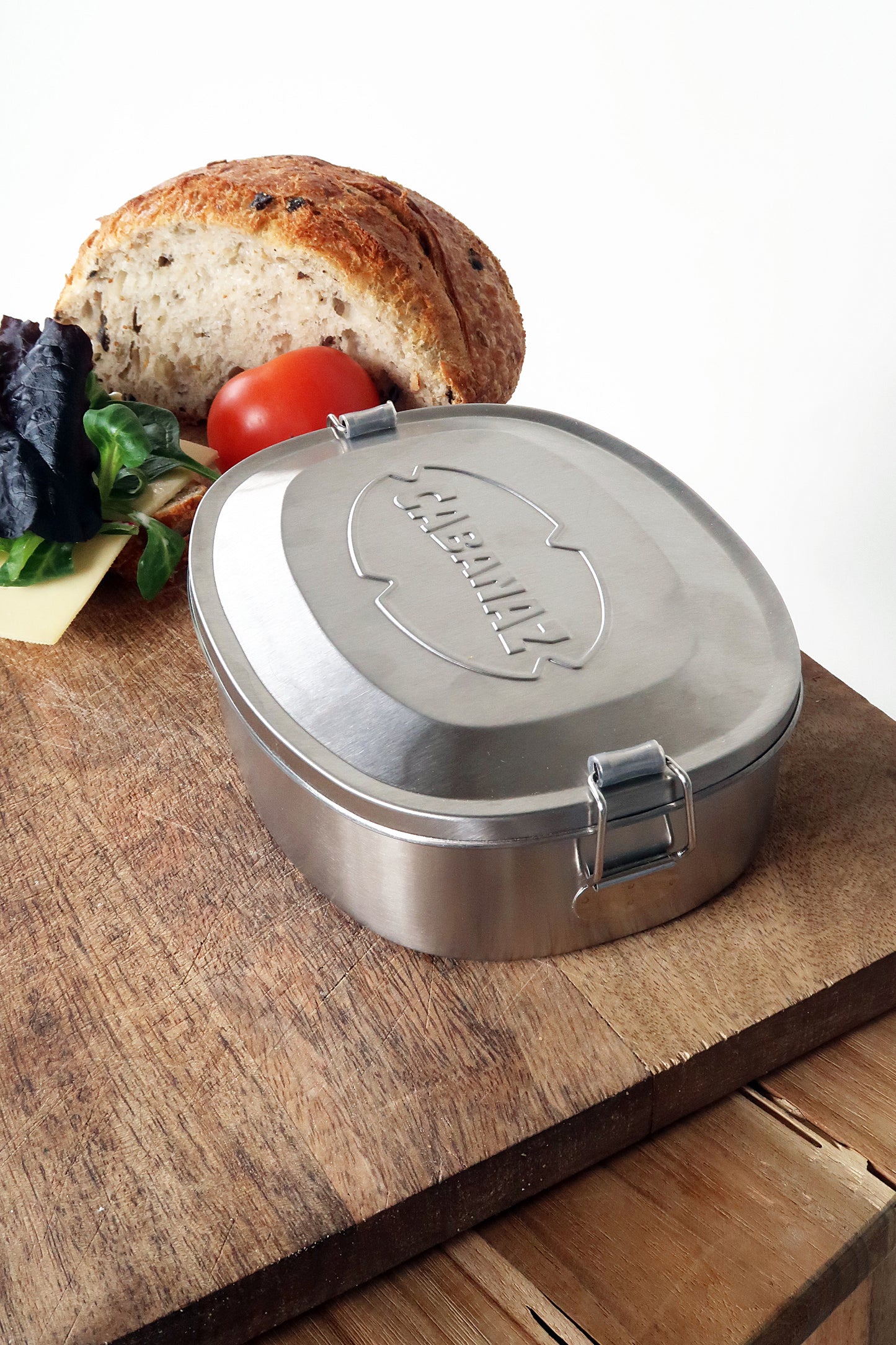 Cabanaz Lunchbox Edelstahl (Stainless Steel), 19x14x5,8 cm