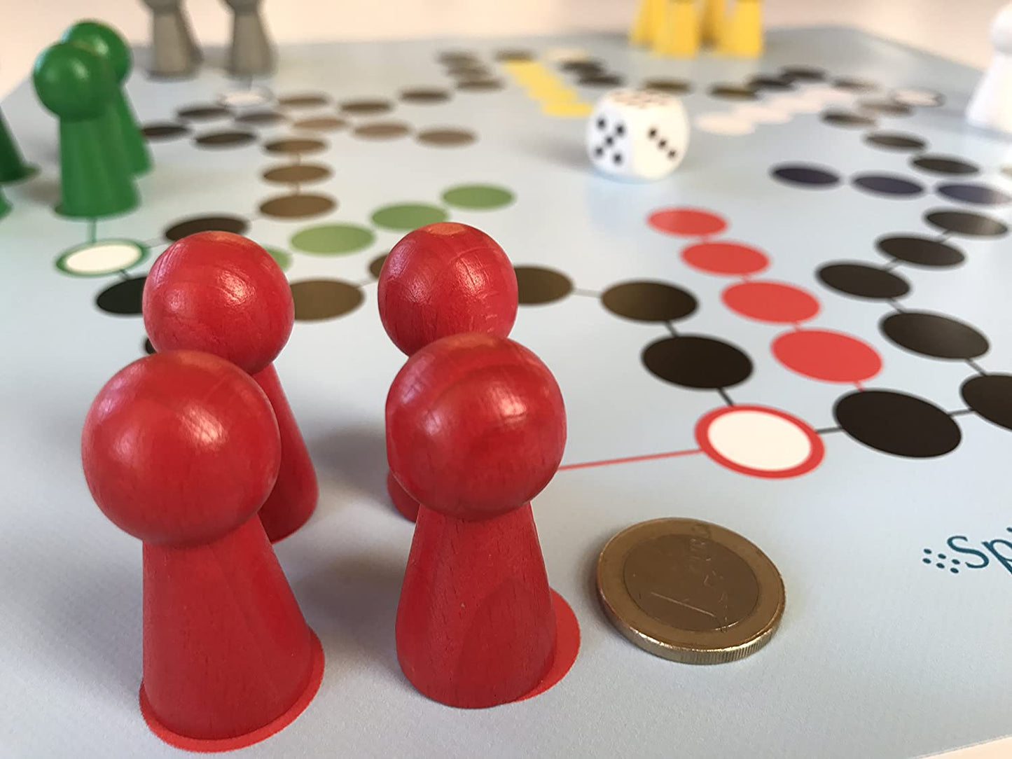Spieltz Riesen Ludo Spiel für 6 Personen (LKW-Plane)