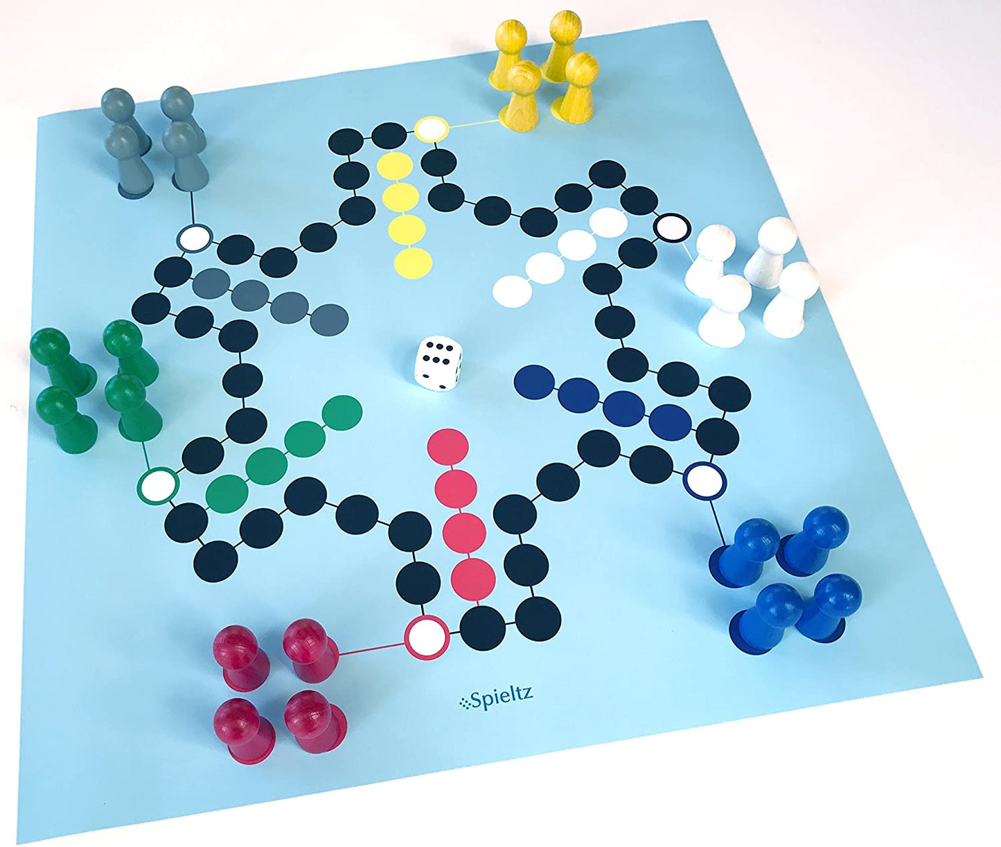 Spieltz Riesen Ludo Spiel für 6 Personen (LKW-Plane)