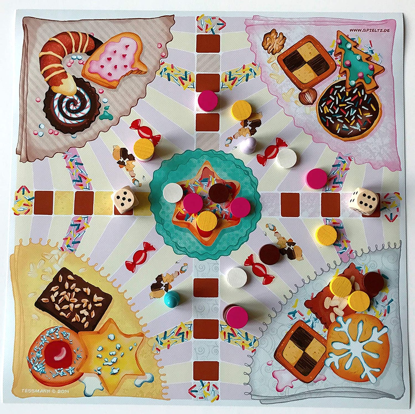 Spieltz Weihnachtsspiel In der Weihnachtsbäckerei (LKW-Plane)