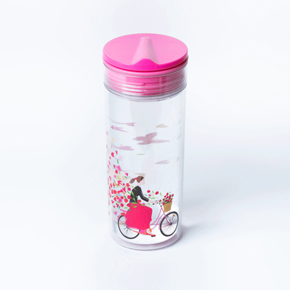 chic mic Slide Cup Crystal - Tasse / Flasche aus Tritan mit Schiebedeckel, 550ml