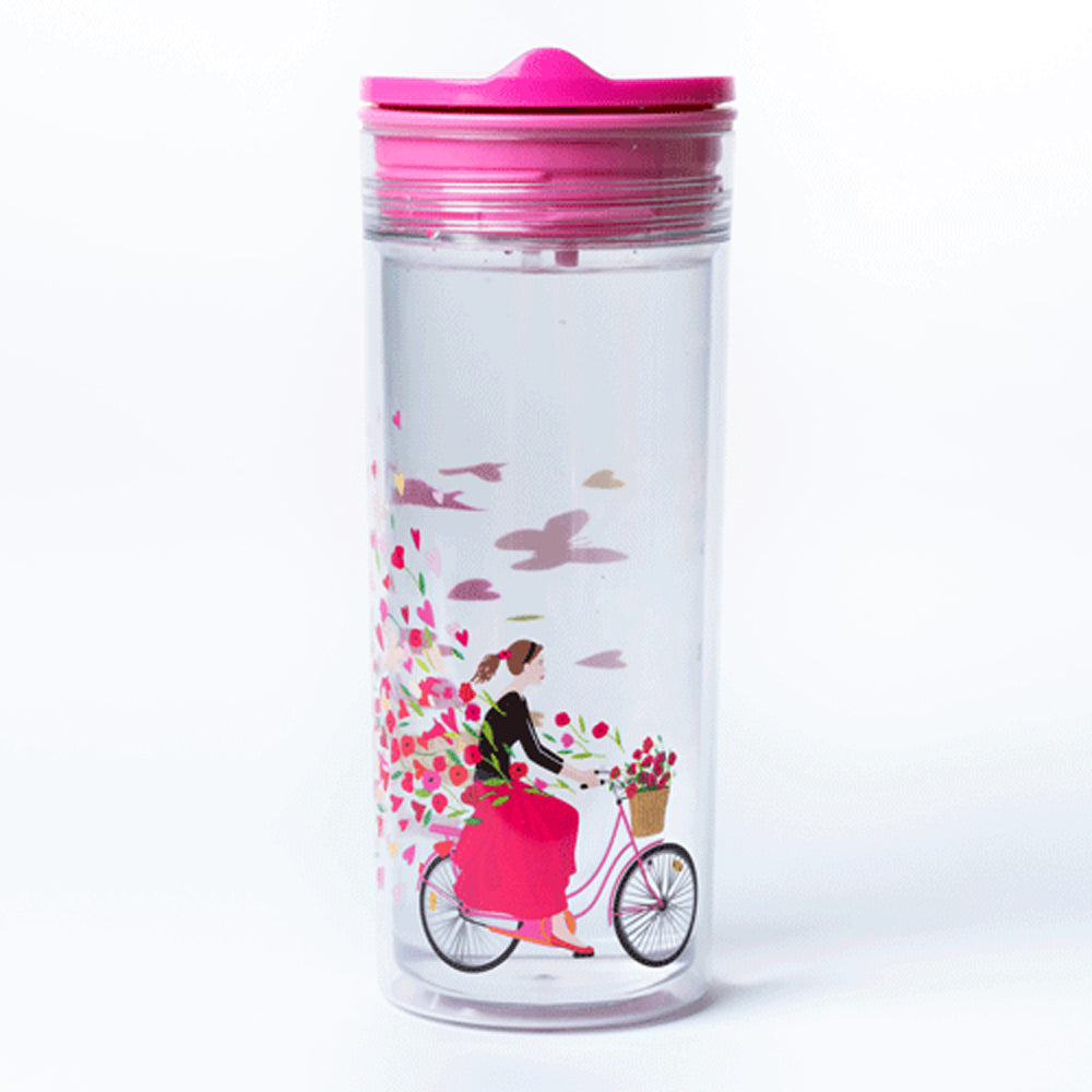 chic mic Slide Cup Crystal - Tasse / Flasche aus Tritan mit Schiebedeckel, 550ml