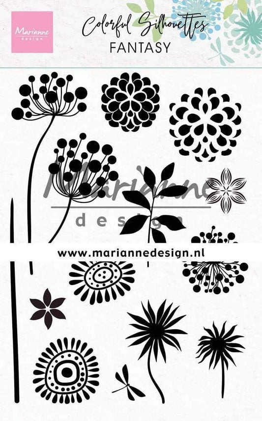 Marianne Design- Silikonstempel - Silhouette Blumen