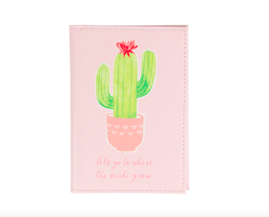 Sass & Belle - Reisepasshülle Kaktus - pink, pastell