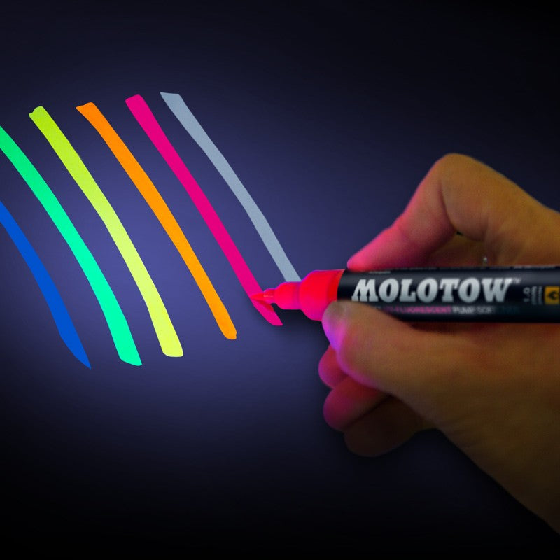 Molotow - Grafx UV-Fluorescent Basic-Set (6 Softiner)