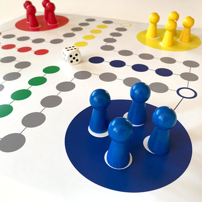 Spieltz Riesen Ludo Spiel für 4 Personen (LKW-Plane)