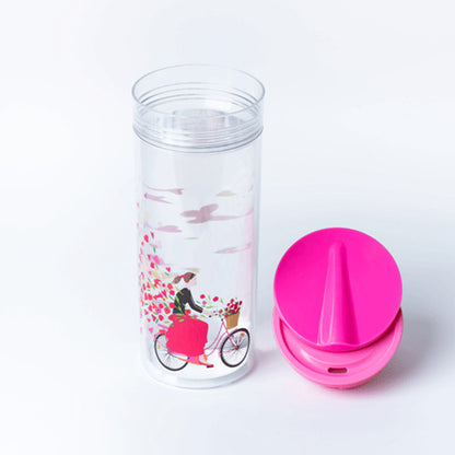chic mic Slide Cup Crystal - Tasse / Flasche aus Tritan mit Schiebedeckel,  550ml